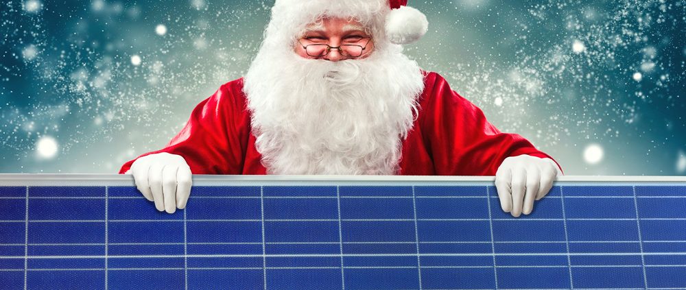 Solar Panel Santa